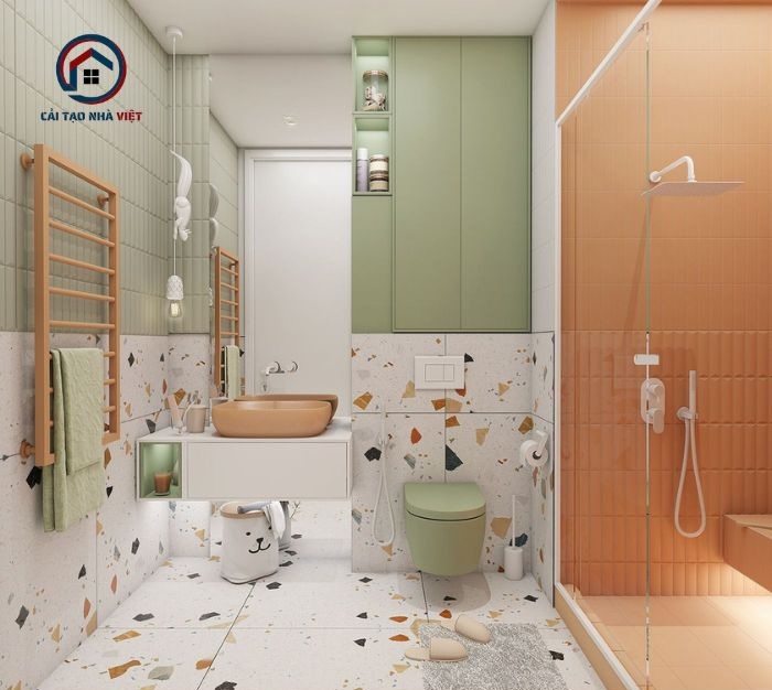 Kiểu dáng và kích thước nội thất sẽ ảnh hưởng đáng kể đến thẩm mỹ và phong cách tổng thể của nhà vệ sinh