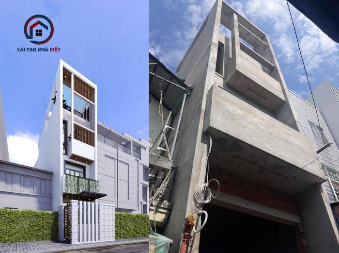 Chống thấm và sơn tường cũng là thao tác quan trọng không kém trong quy trình hoàn thiện nhà xây thô